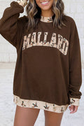 Mallard Print Mock Neck
