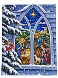 Magnolia Garden Flag Nativity Scene
