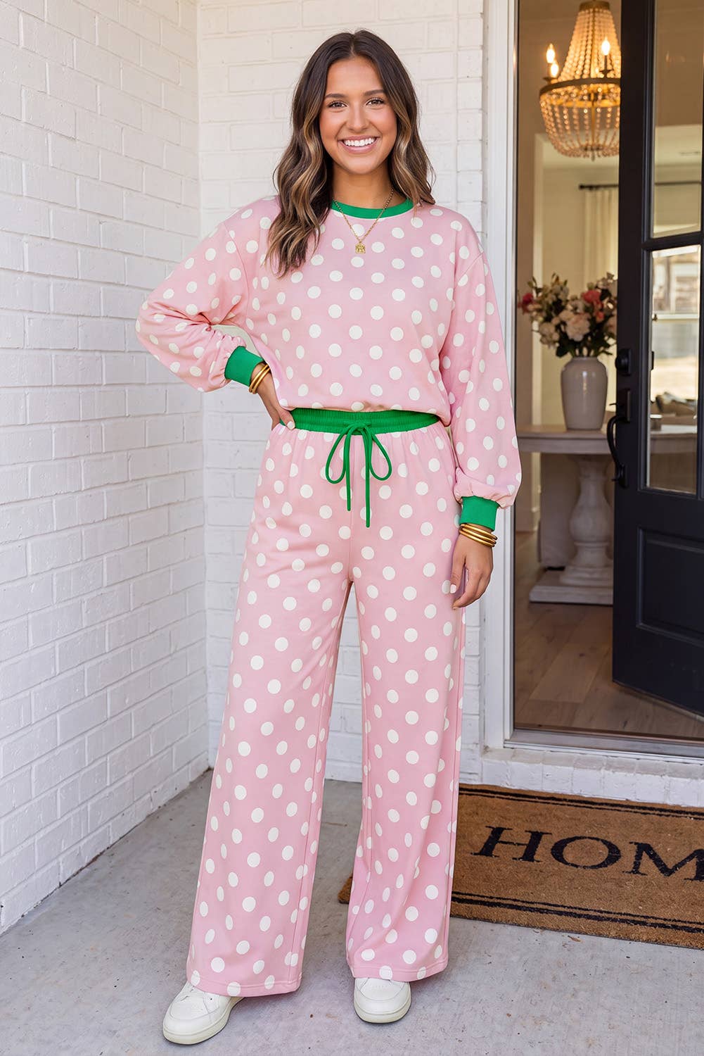 LA Society Polka Dot Pants Set
