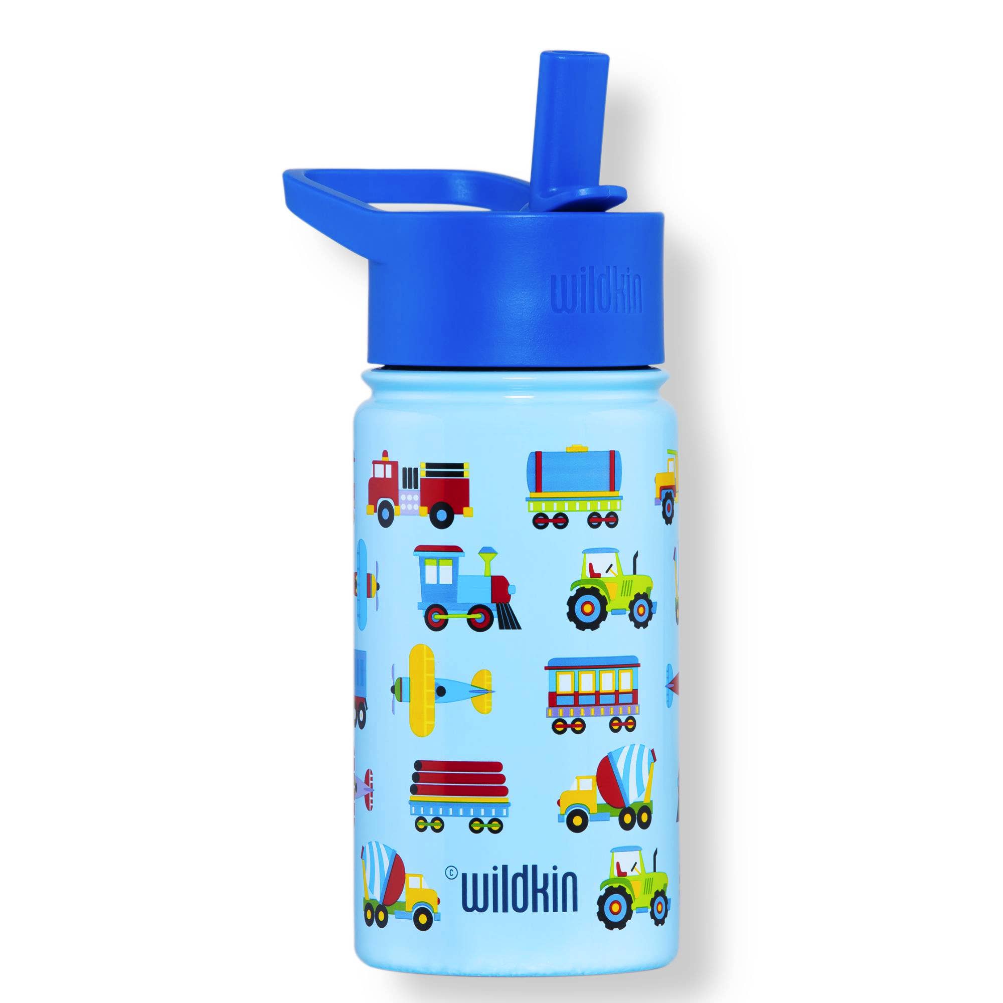 Wildkin Trains, Planes & Trucks 14 oz Stainless Steel Water Bottle