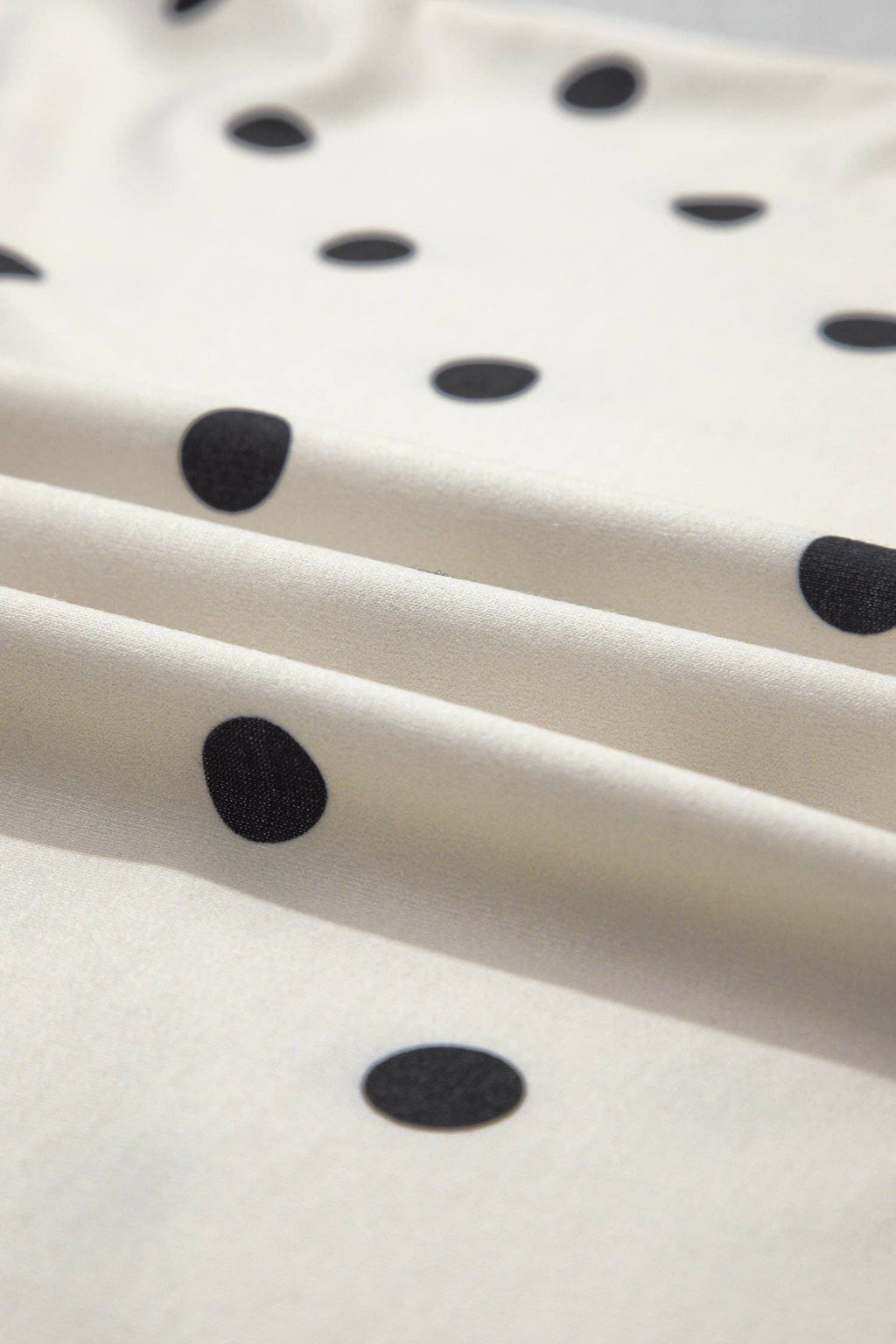 White Polka Dot Pants Set