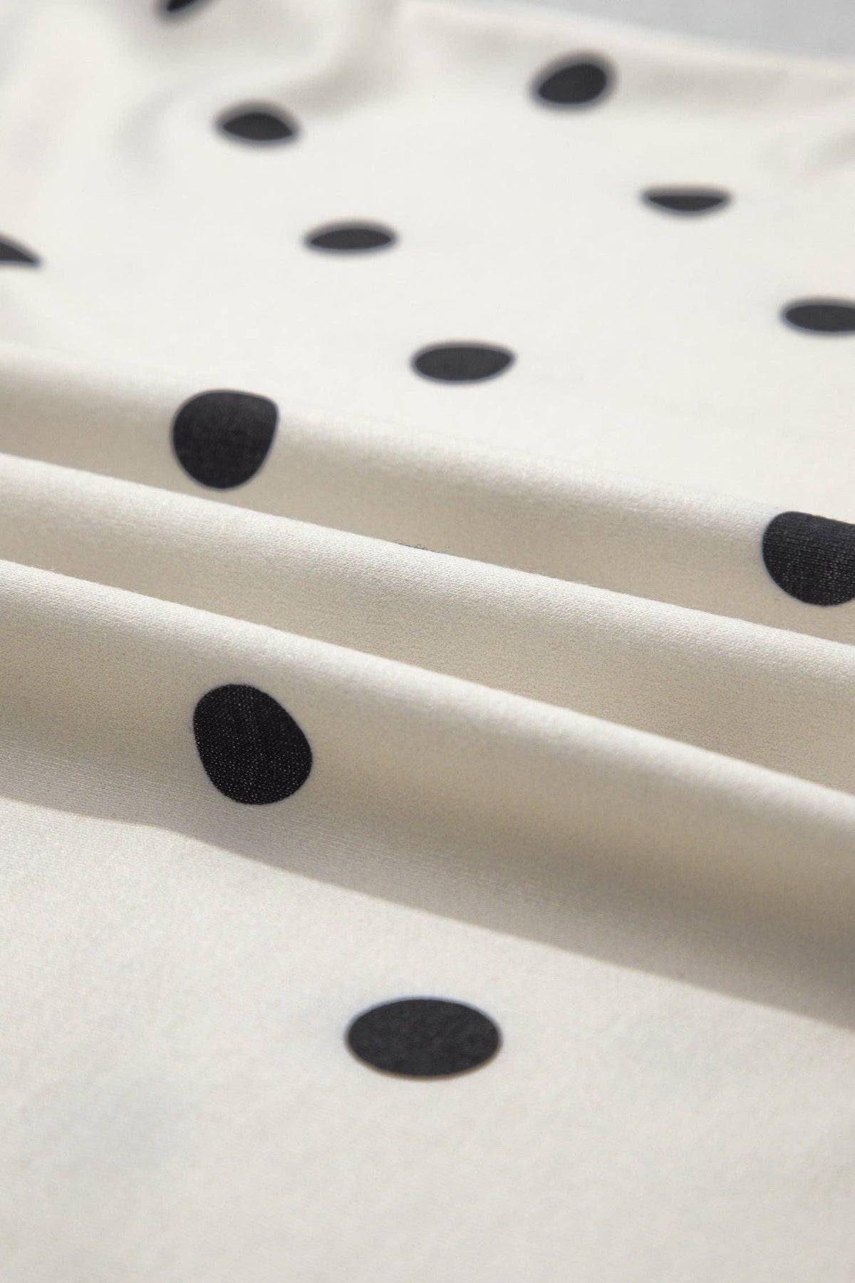 White Polka Dot Pants Set