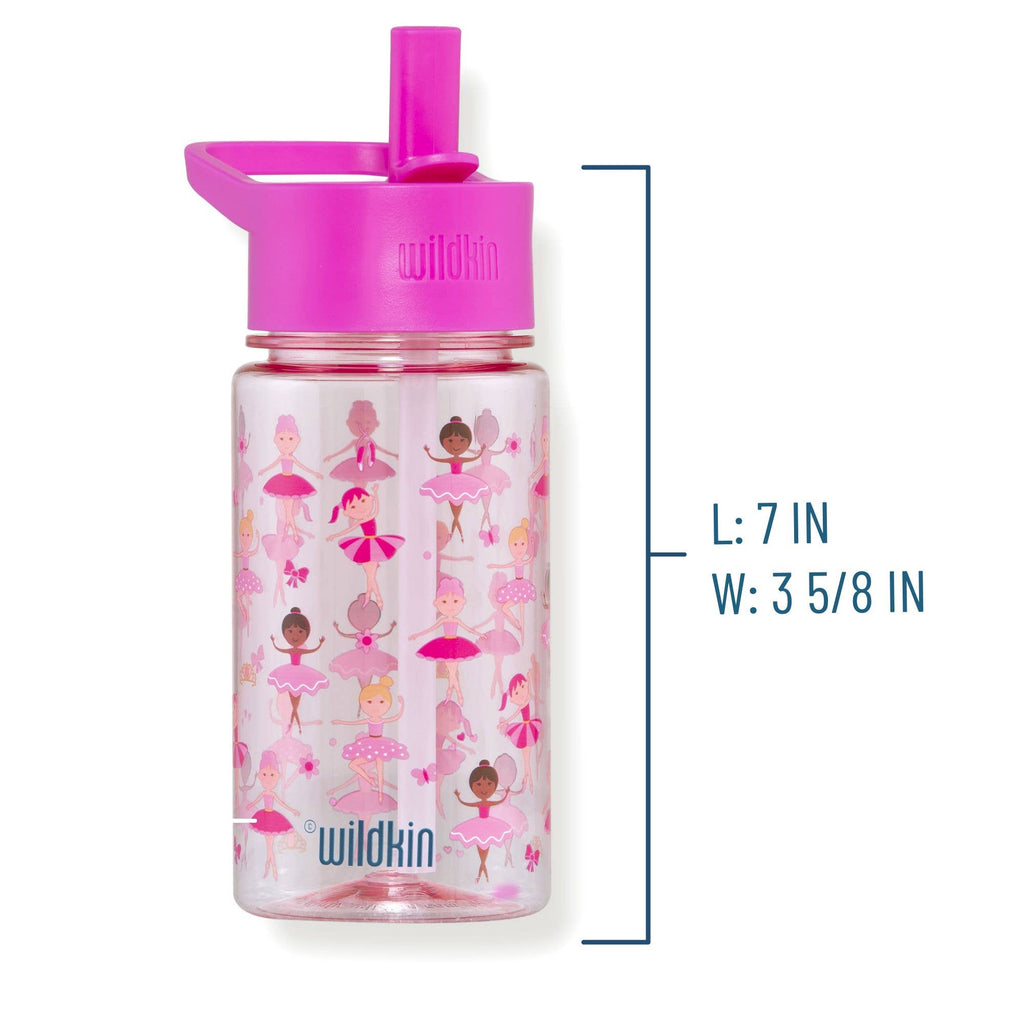 Wildkin Ballerina 16 oz Plastic Water Bottle