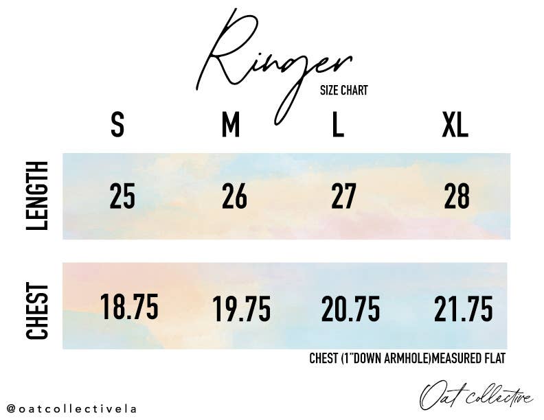 LOVE BOW Ringer Graphic T-Shirt