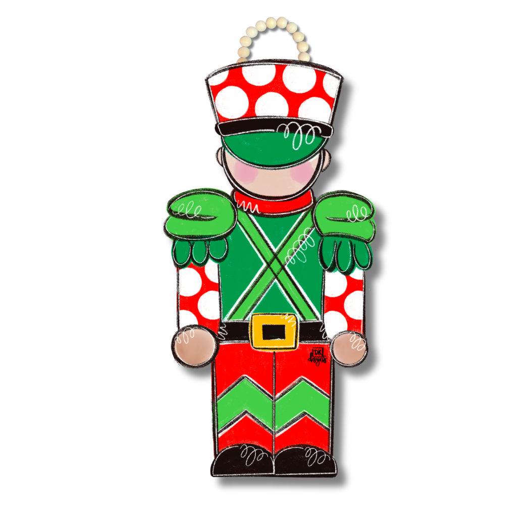 Red and Green Soldier Door Hanger