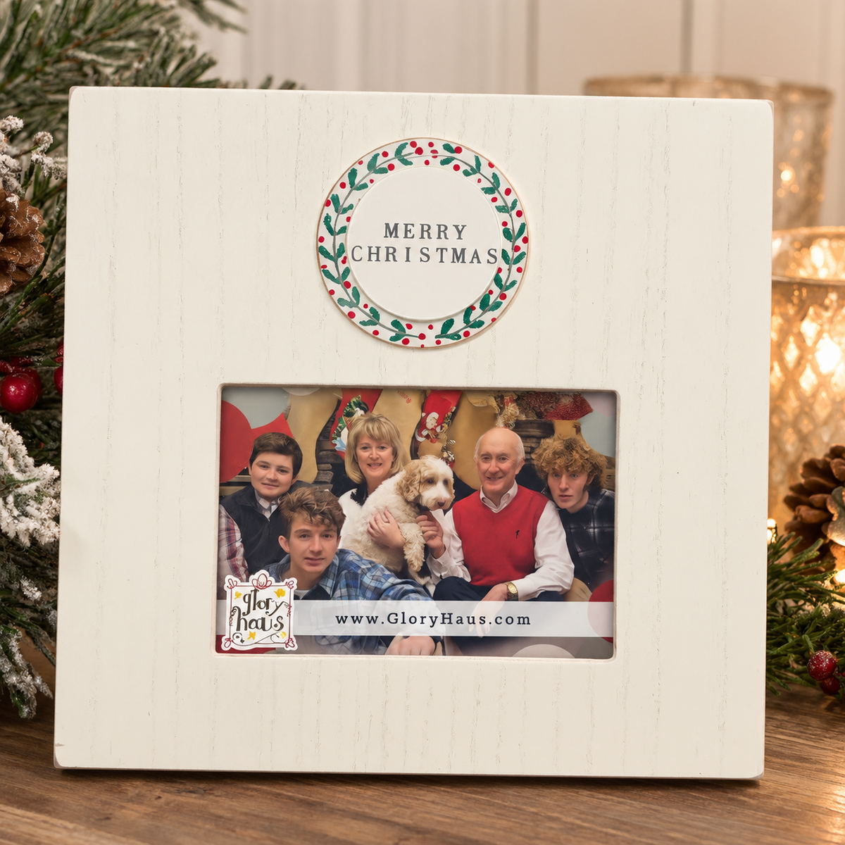 Glory Haus Merry Christmas Wreath Frame
