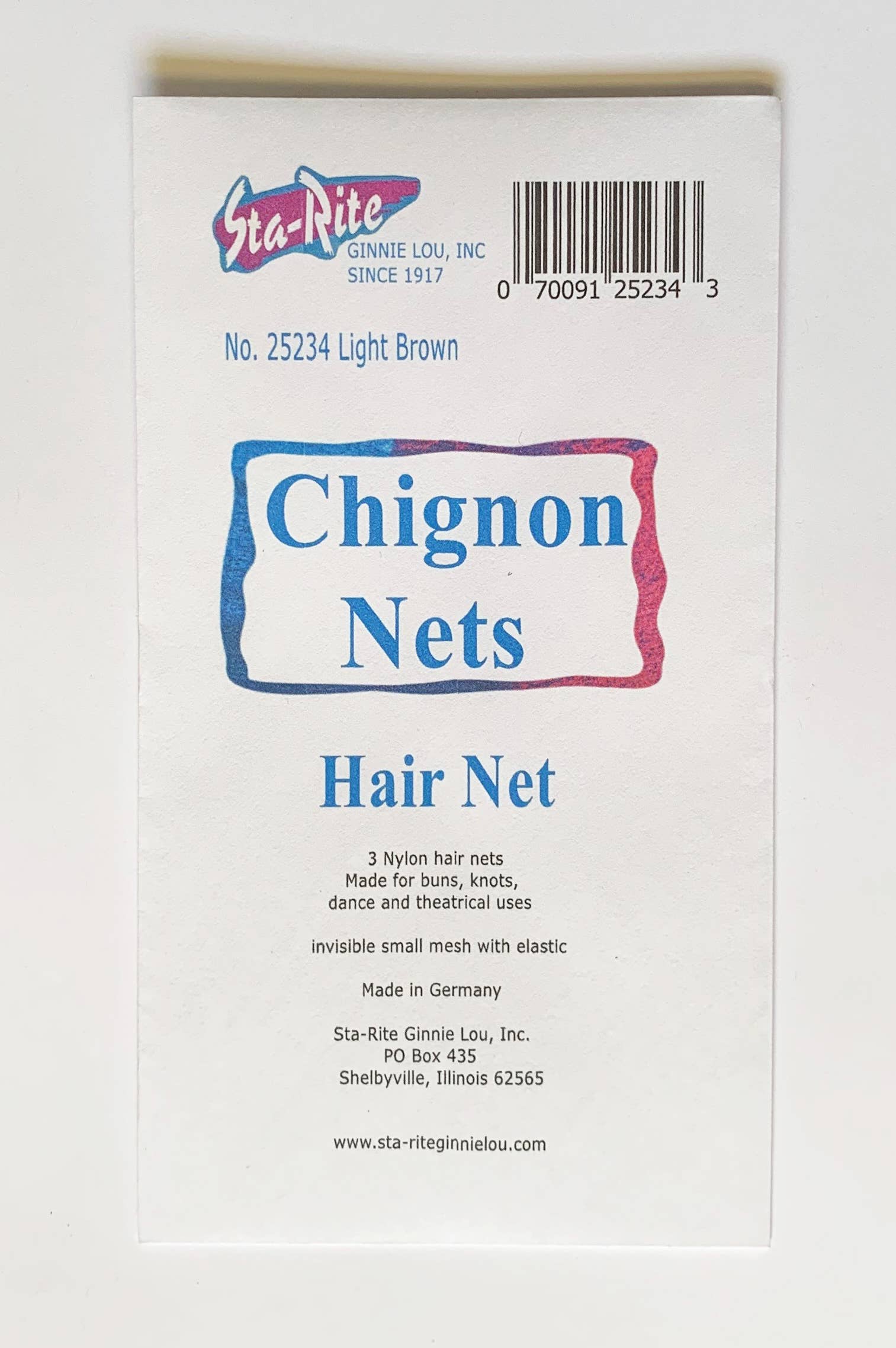 Stay-Rite Chignon Hairnets - 3 ct
