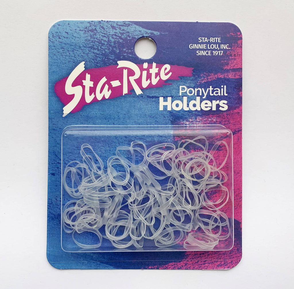 Sta-Rite Clear Hair Elastics - 100 ct