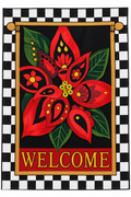 Magnolia Garden Decorative Flag Poinsettia