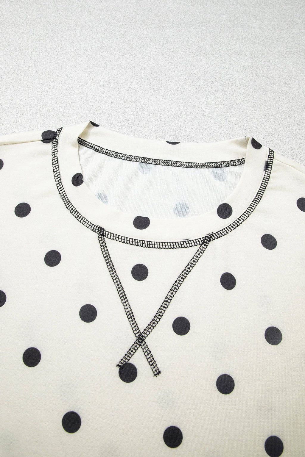 White Polka Dot Pants Set