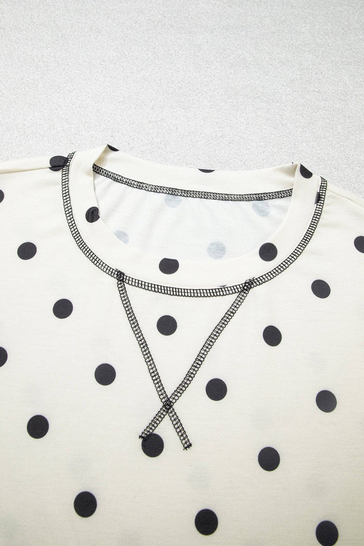 White Polka Dot Pants Set