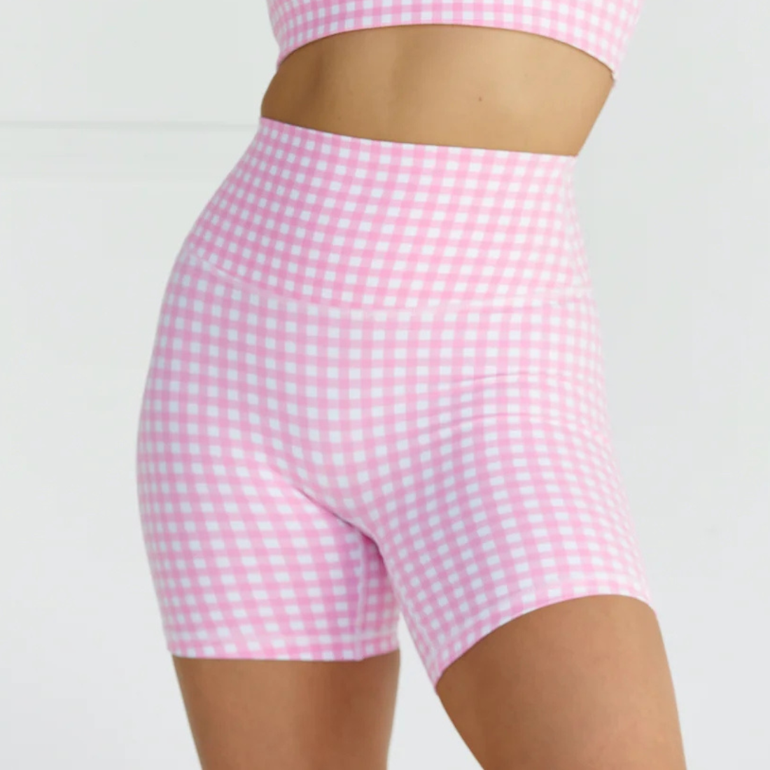 Women's Plaid Print Athletic Shorts