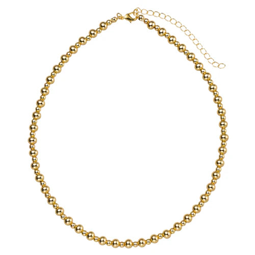 Golden by Jane Marie Beaded Necklace 6mm/4mm ball