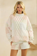 Veveret Floral Mockneck Sweater