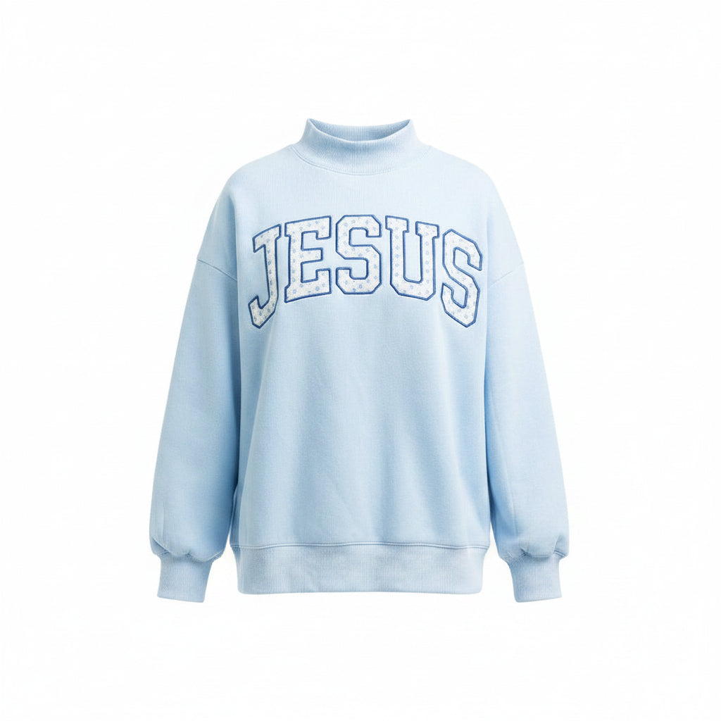 JESUS Mockneck Wholesale Sweatshirt Women