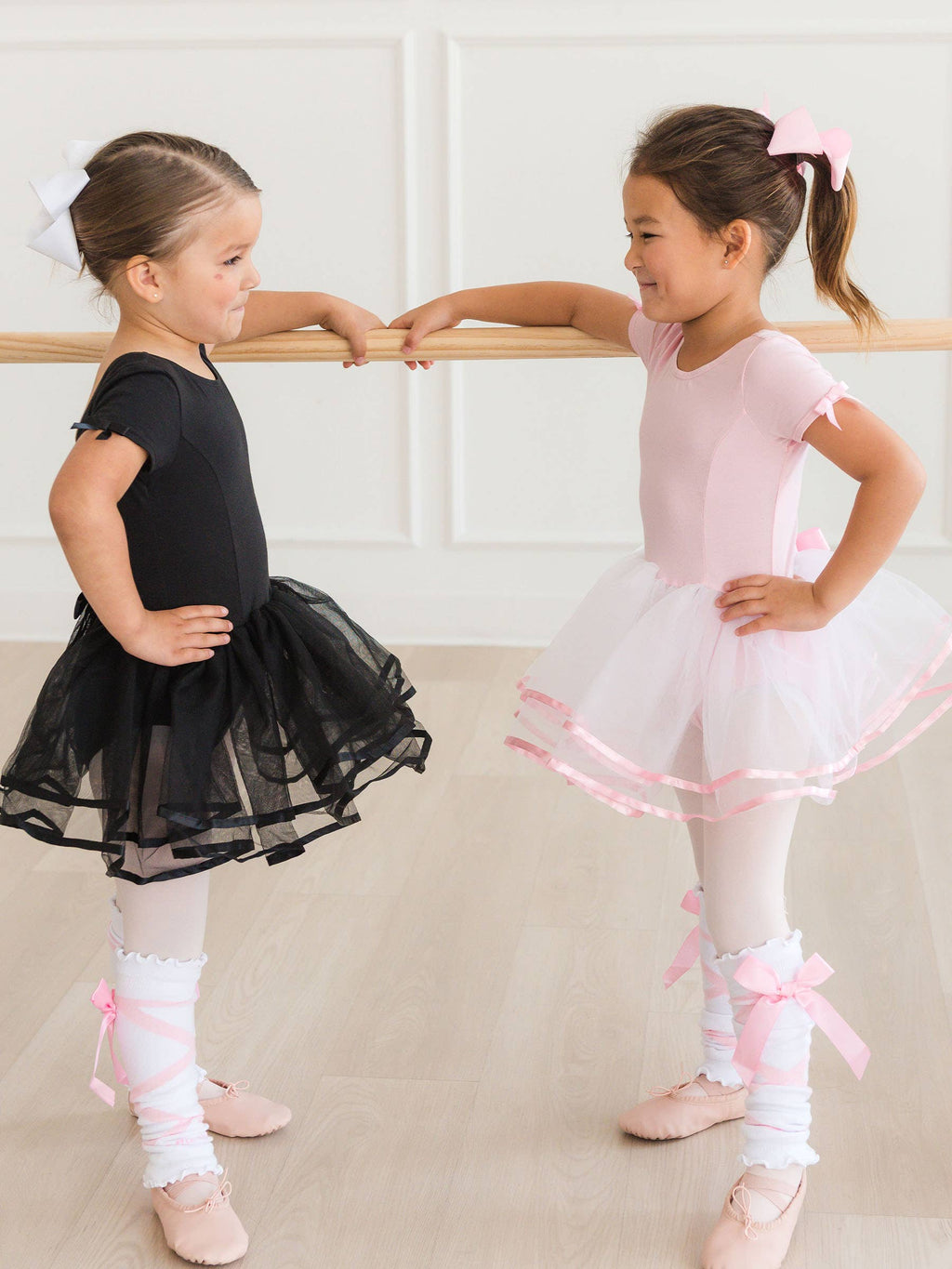 RuffleButts Girls Pink Tutu Leotard