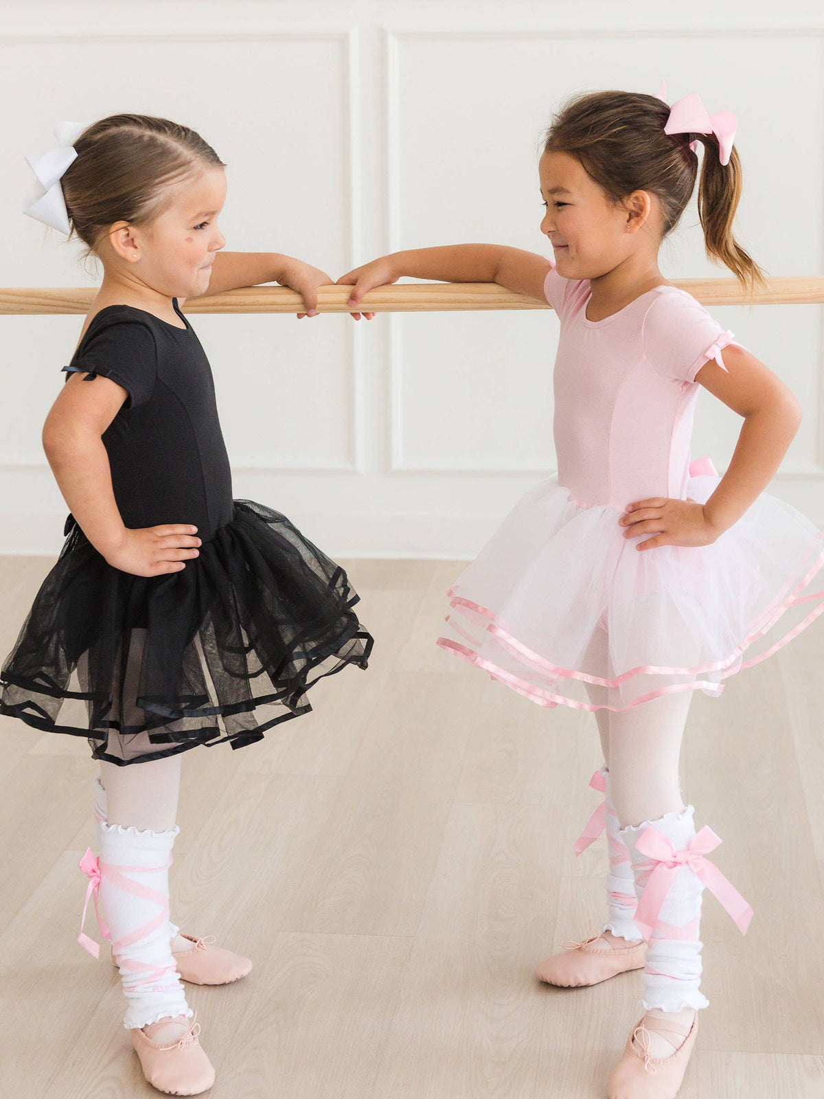 RuffleButts Girls Pink Tutu Leotard