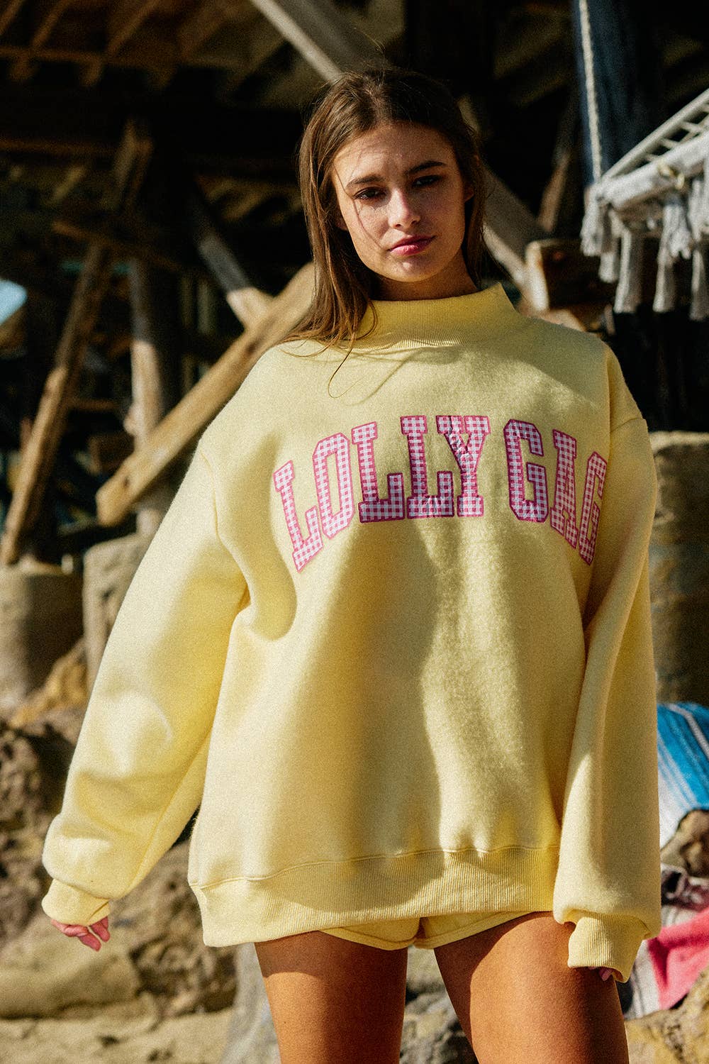Bucket List DILLYDALLY2 Reversible Mockneck Sweatshirt