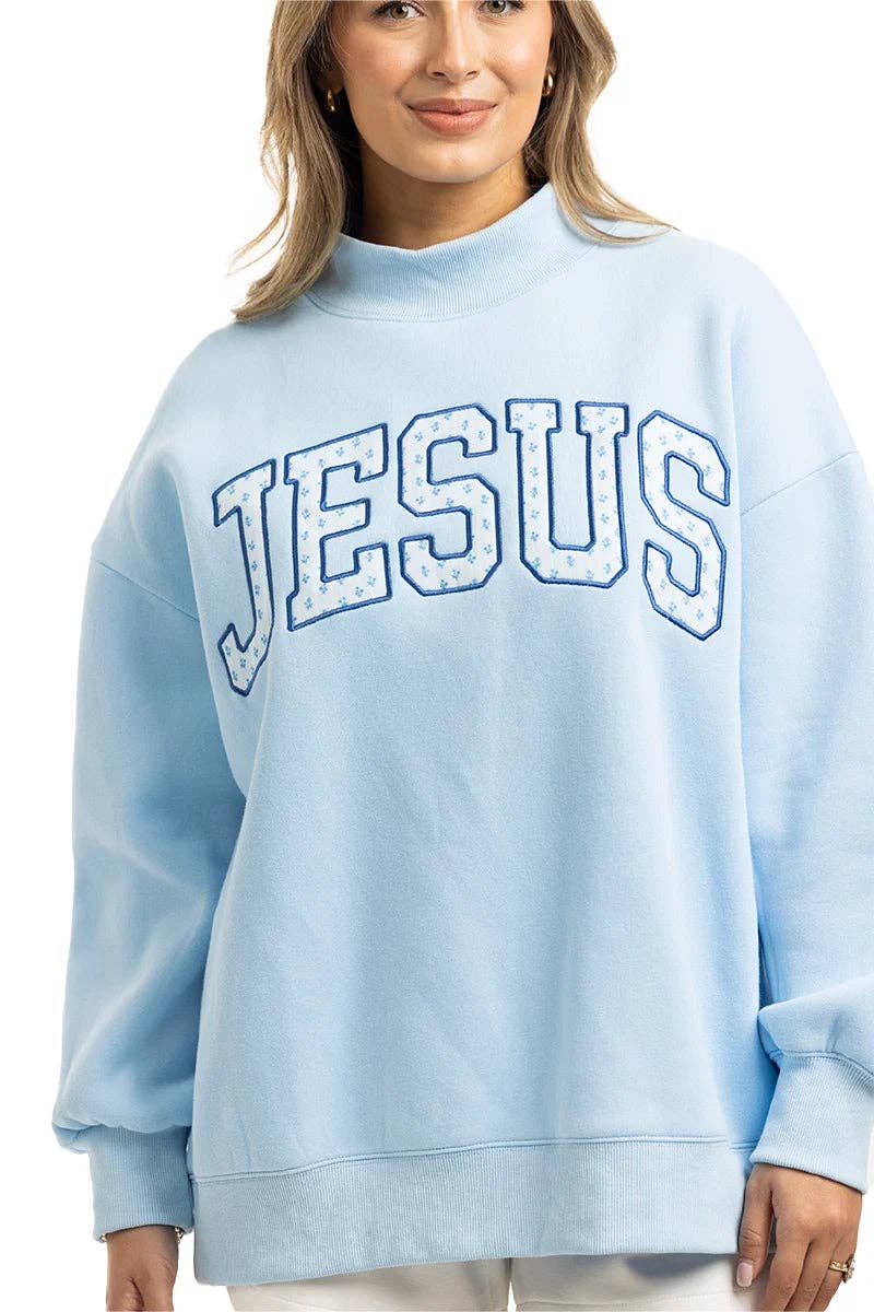 JESUS Mockneck Wholesale Sweatshirt Women