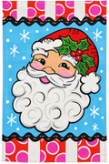 DK Garden Flag Blue Santa