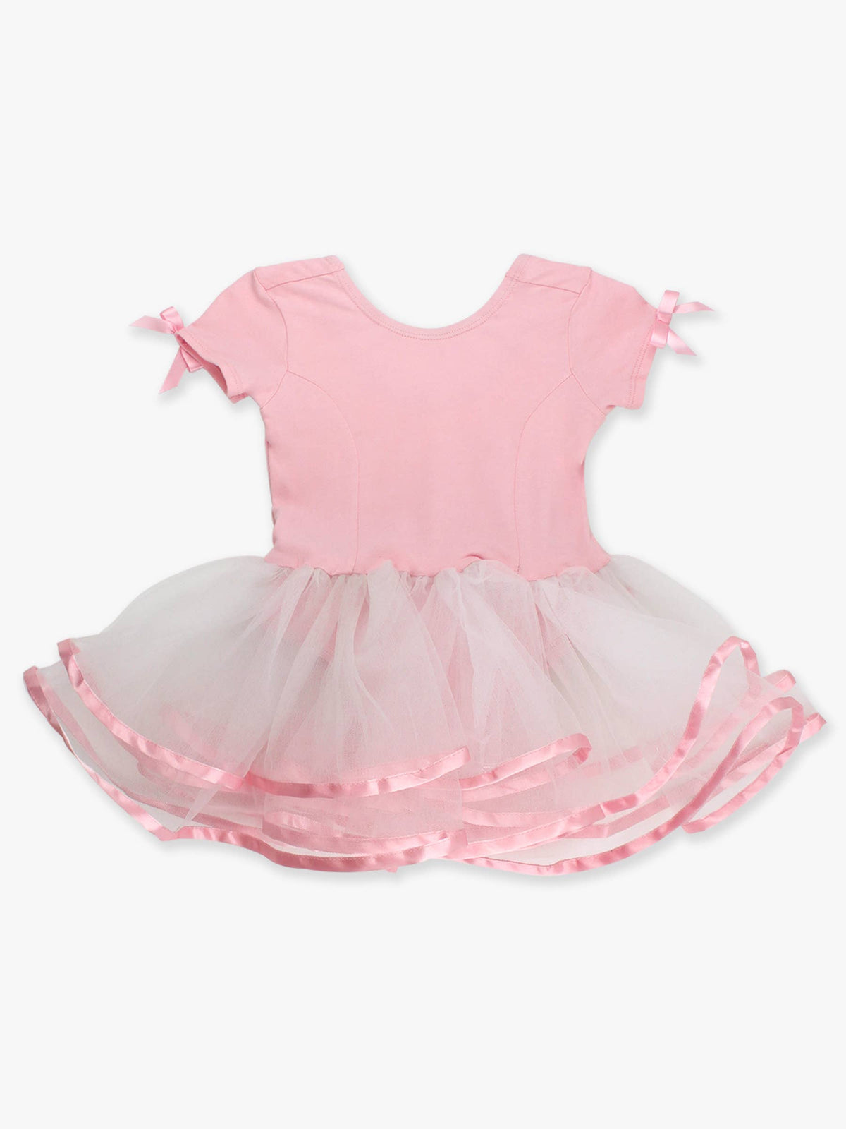 RuffleButts Girls Pink Tutu Leotard