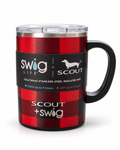 Swig x scout Buffalo plaid 12 oz mug