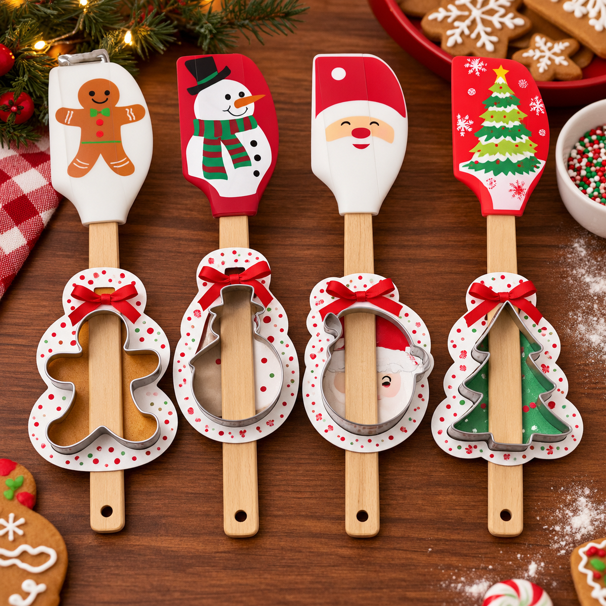 Ganz Spatula with Cookie Cutters