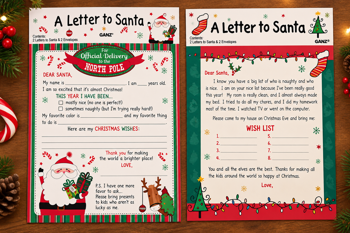 Letters to Santa with Envelope