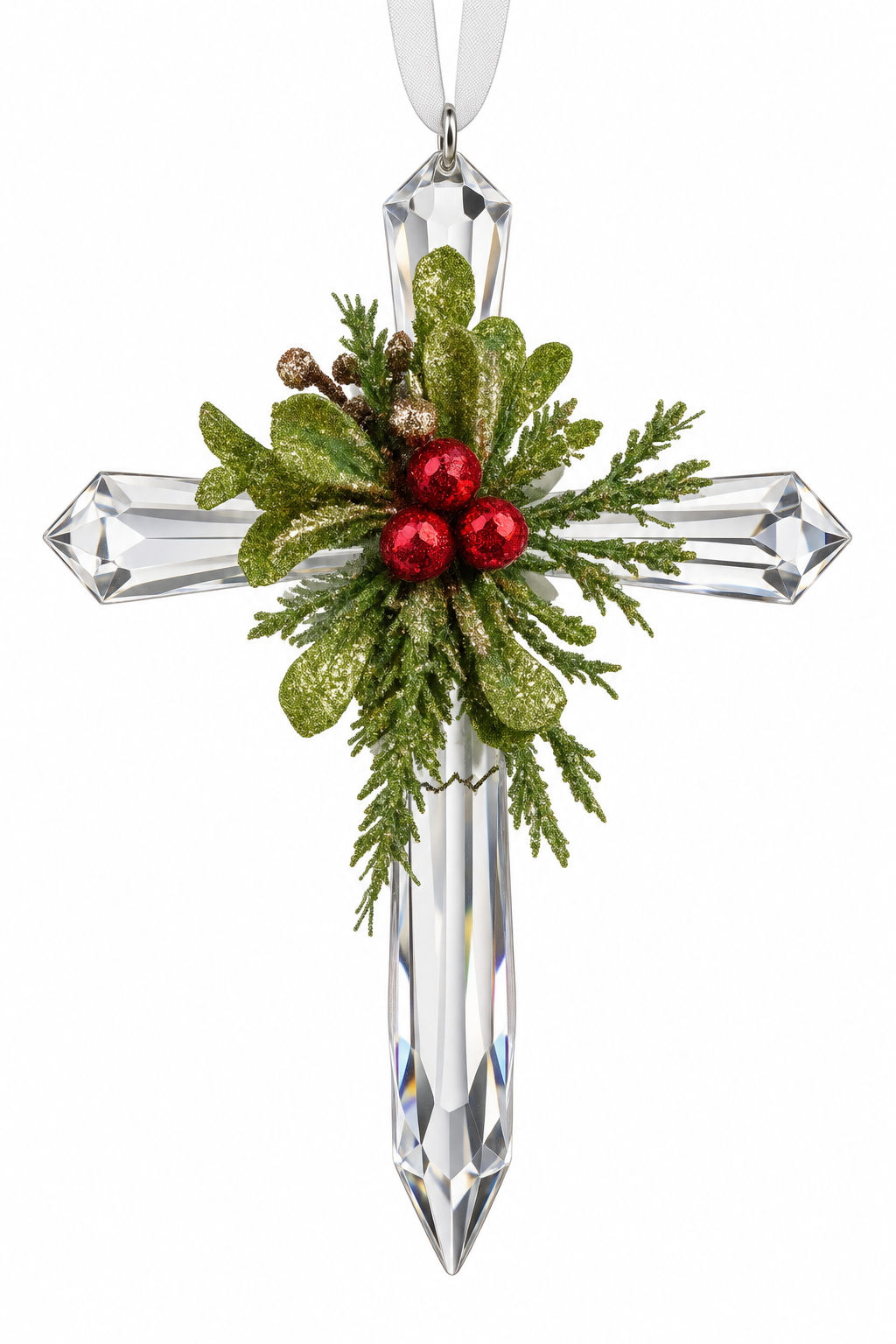 Ganz Mini Crystal Cross Ornament