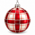 CBK White Plaid Ornament