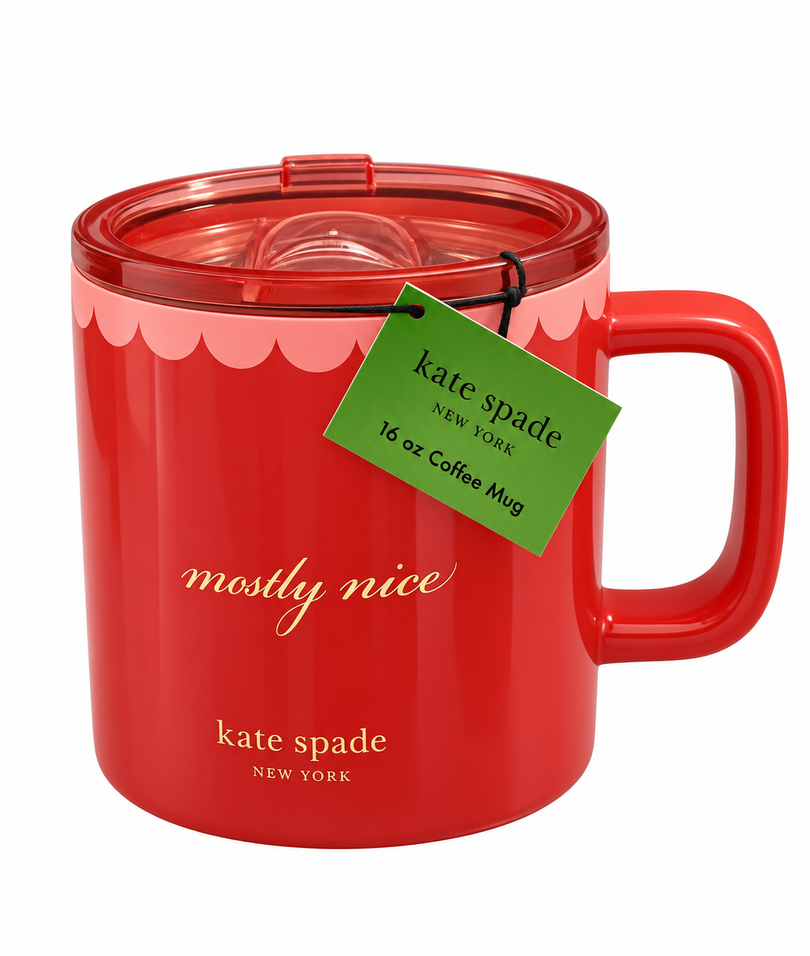 Kate Spade Mostly Nice 16 oz mug