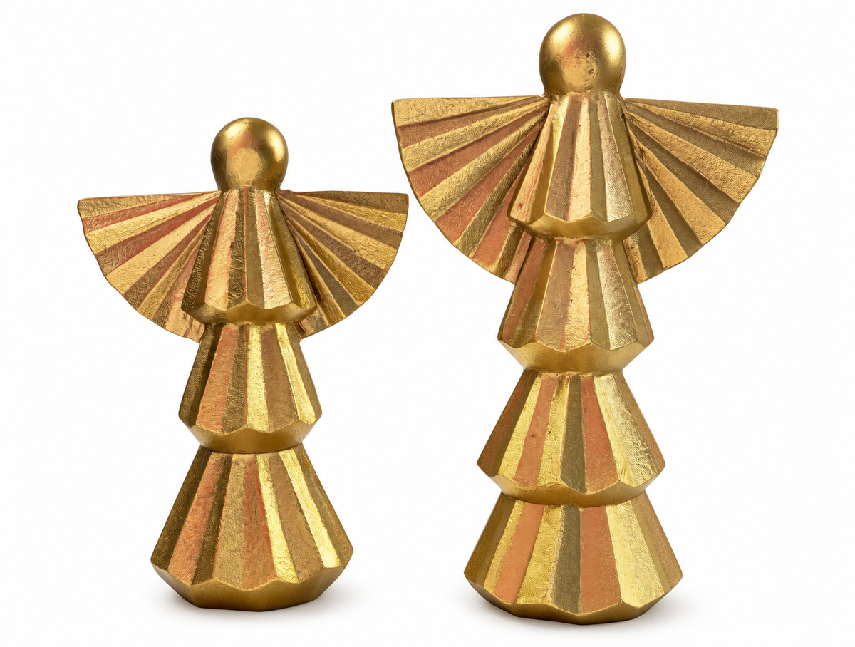 Mary square gold angels