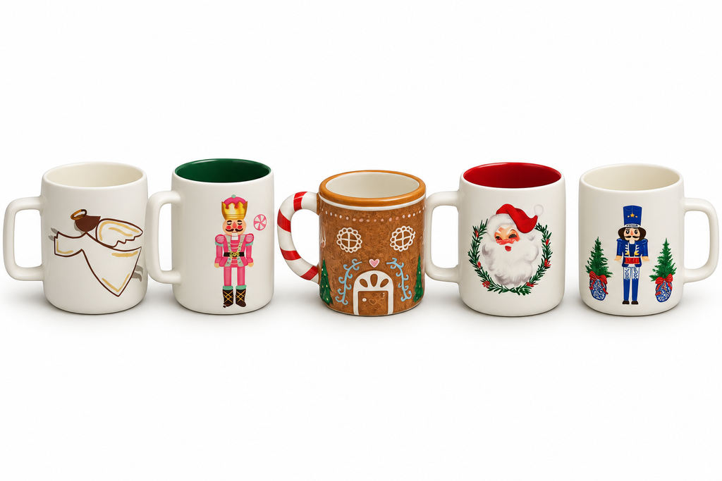 Mary Square Christmas Mugs