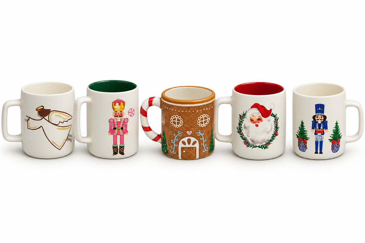 Mary Square Christmas Mugs