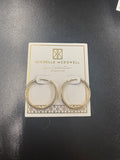 Chelsea Huggie Hinged Gold Hoop Earrings