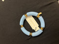 Canvas Resin Beaded Stretch Bracelet