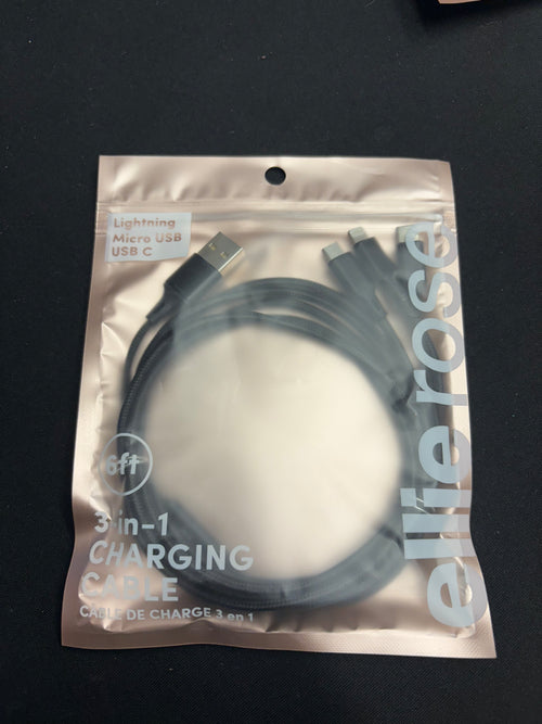 3-in-1 6ft charging cable