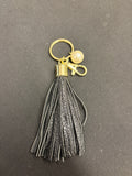 MSC black tassel with pearl and keyring