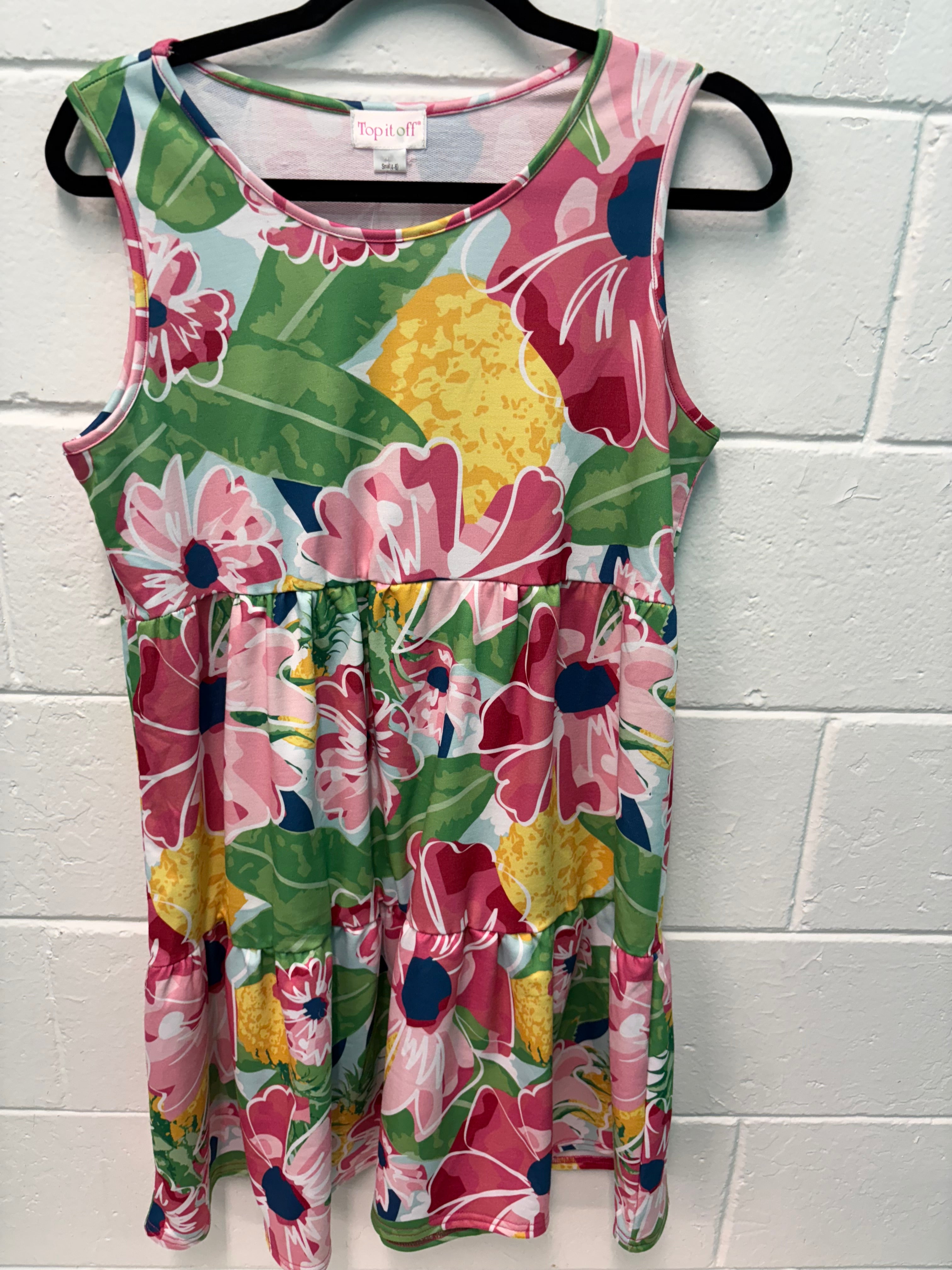 Top if Off Tank Tiered Dress