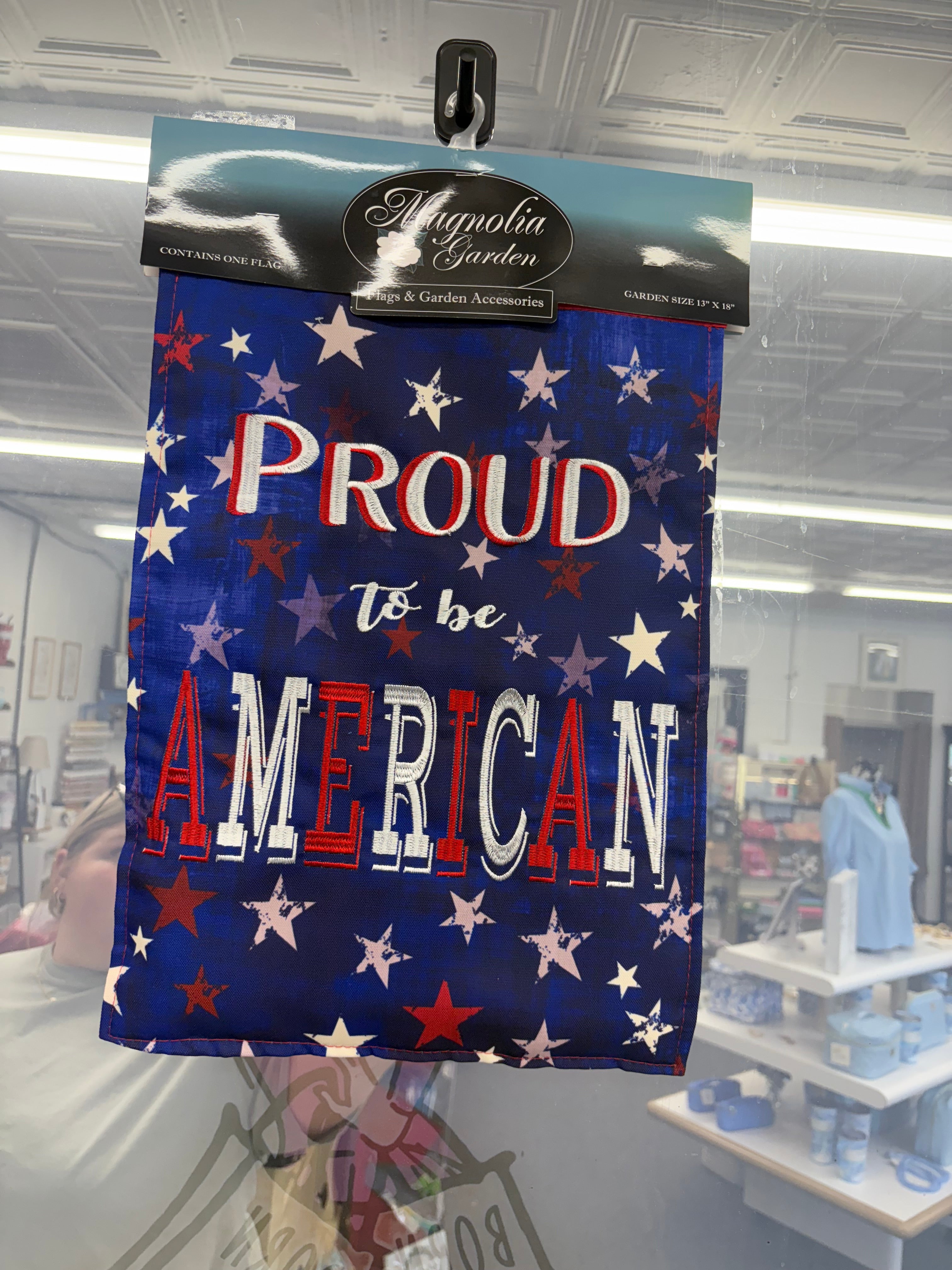 Magnolia Garden Proud to be an American Garden Flag