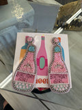 Jane Marie Birthday Girl Champagne Beaded Earrings