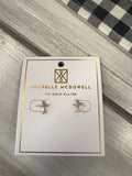 Michelle McDowell Greta Luxe Cross Earrings Gold