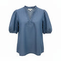 Mary Square Lainey Chambray Top