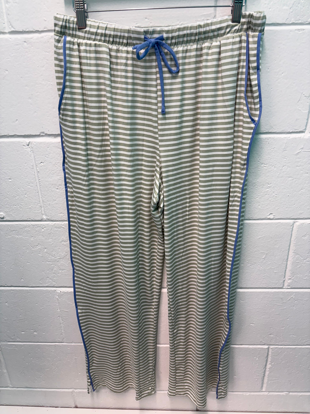 Mary Square Green Stripe Melody Pant Set