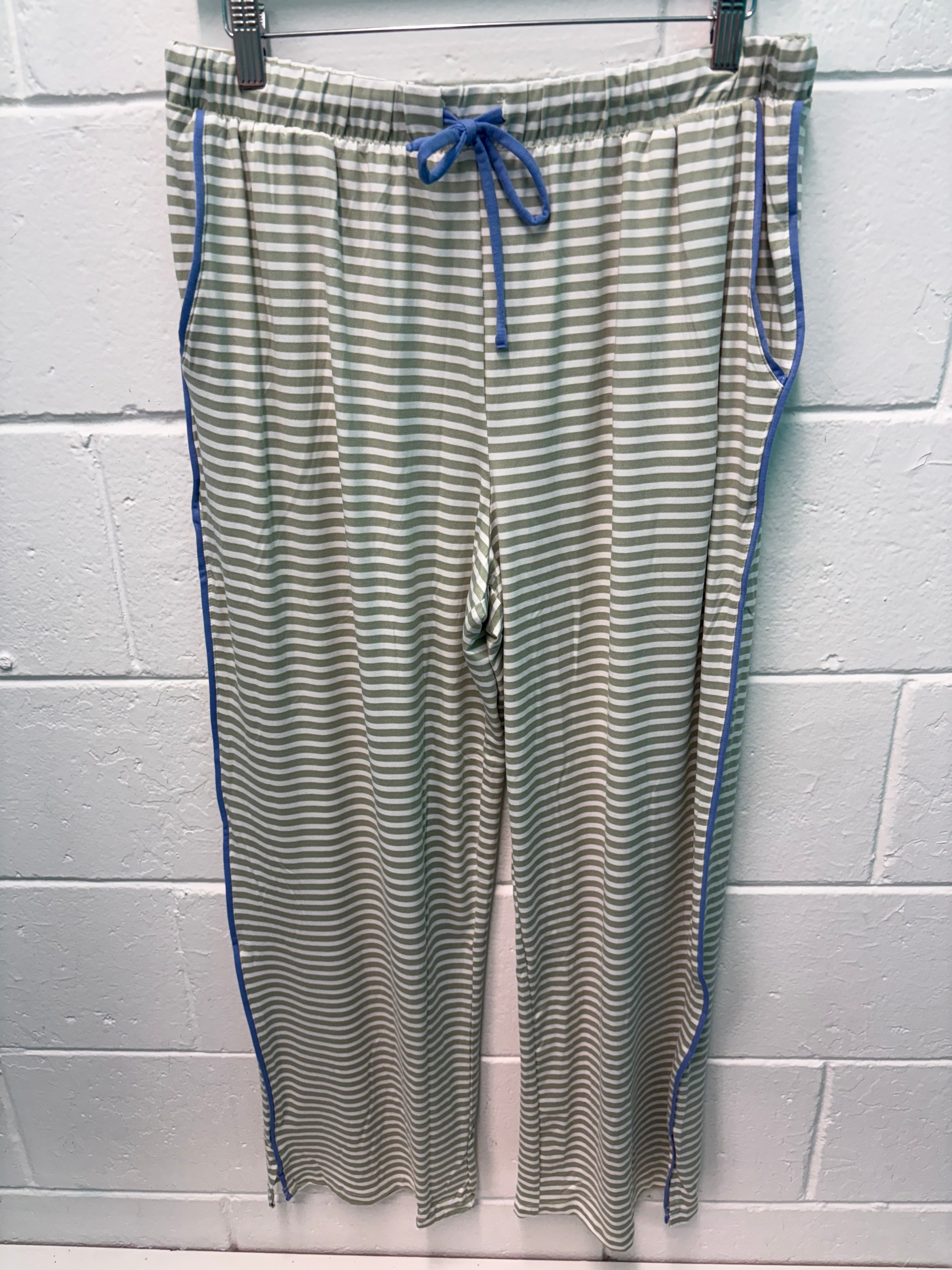 Mary Square Green Stripe Melody Pant Set