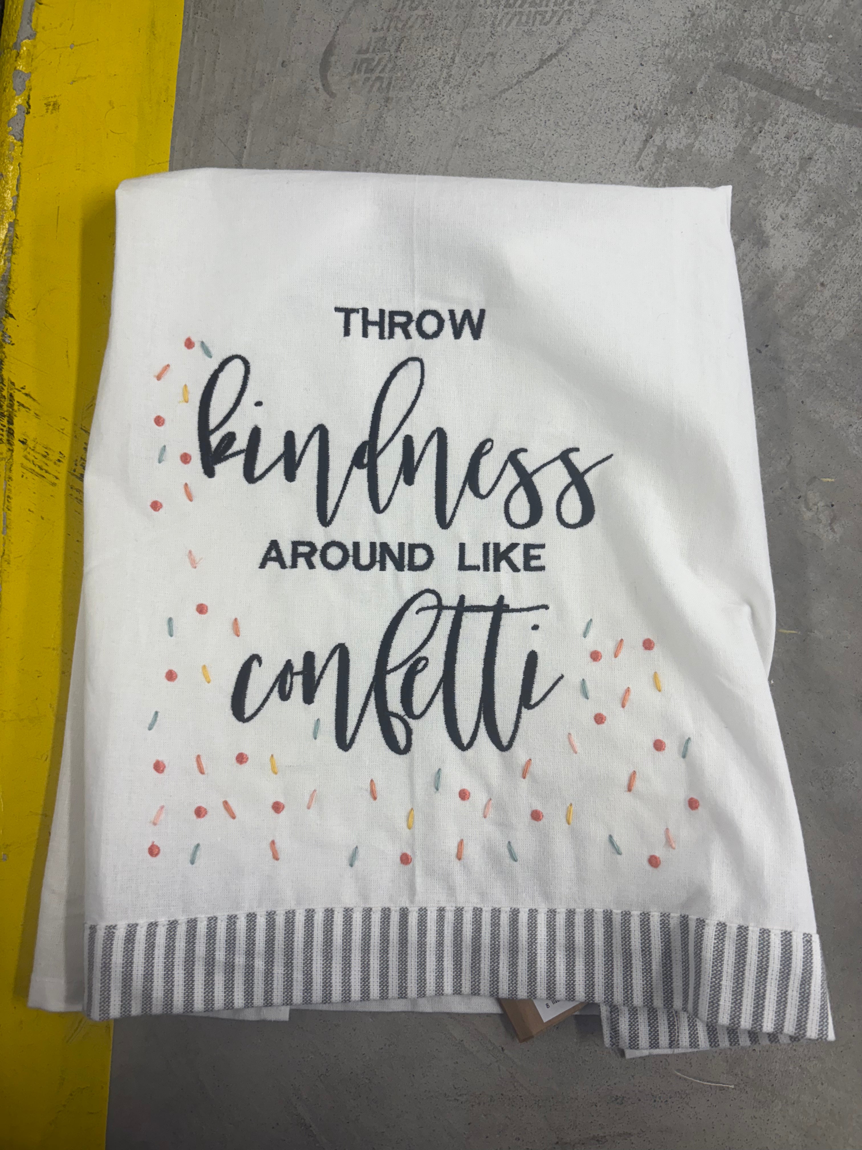 Glory Haus Throw Kindness like Confetti Tea Towel