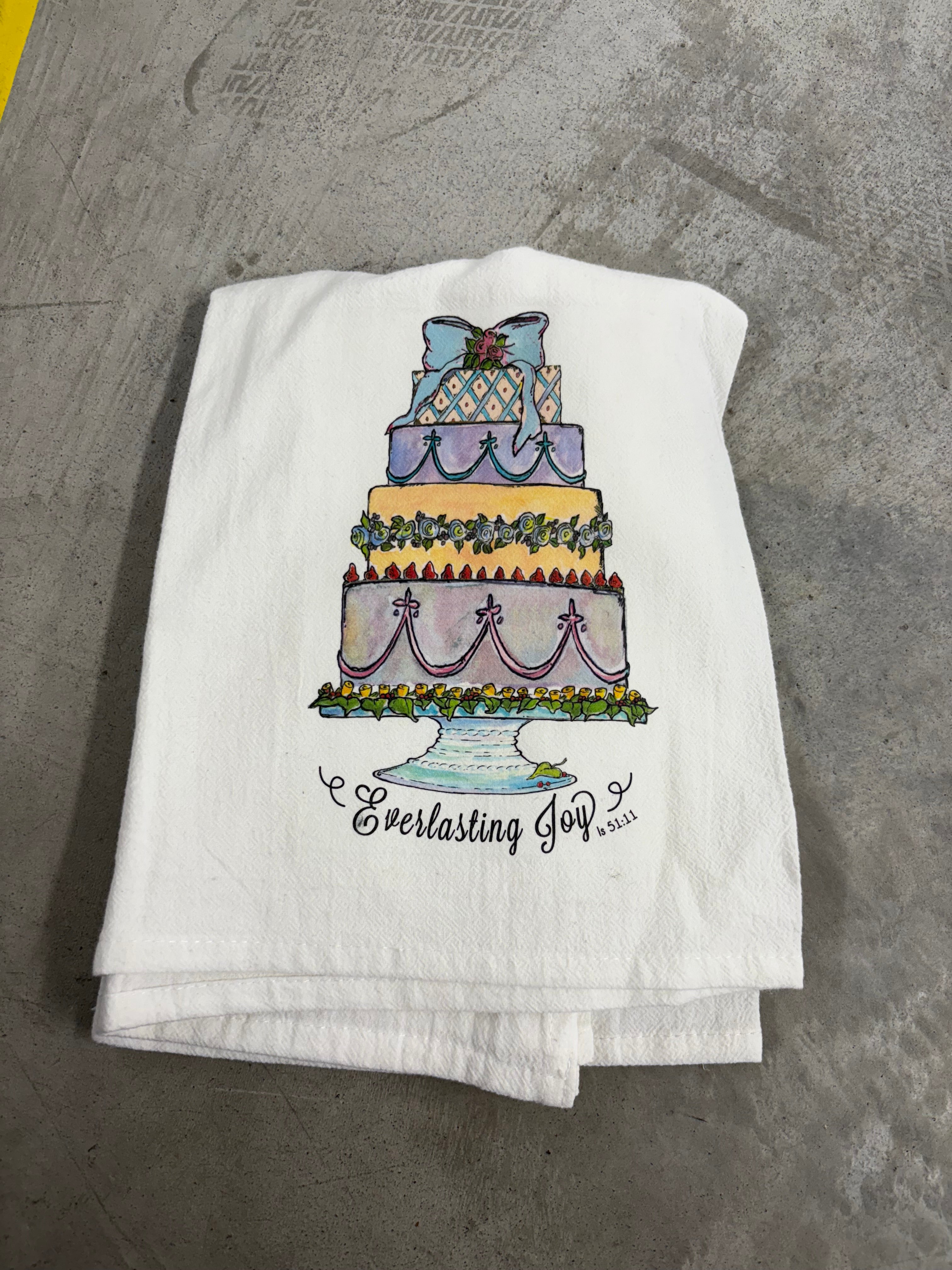 Servant's Heart Everlasting Joy Tea Towel