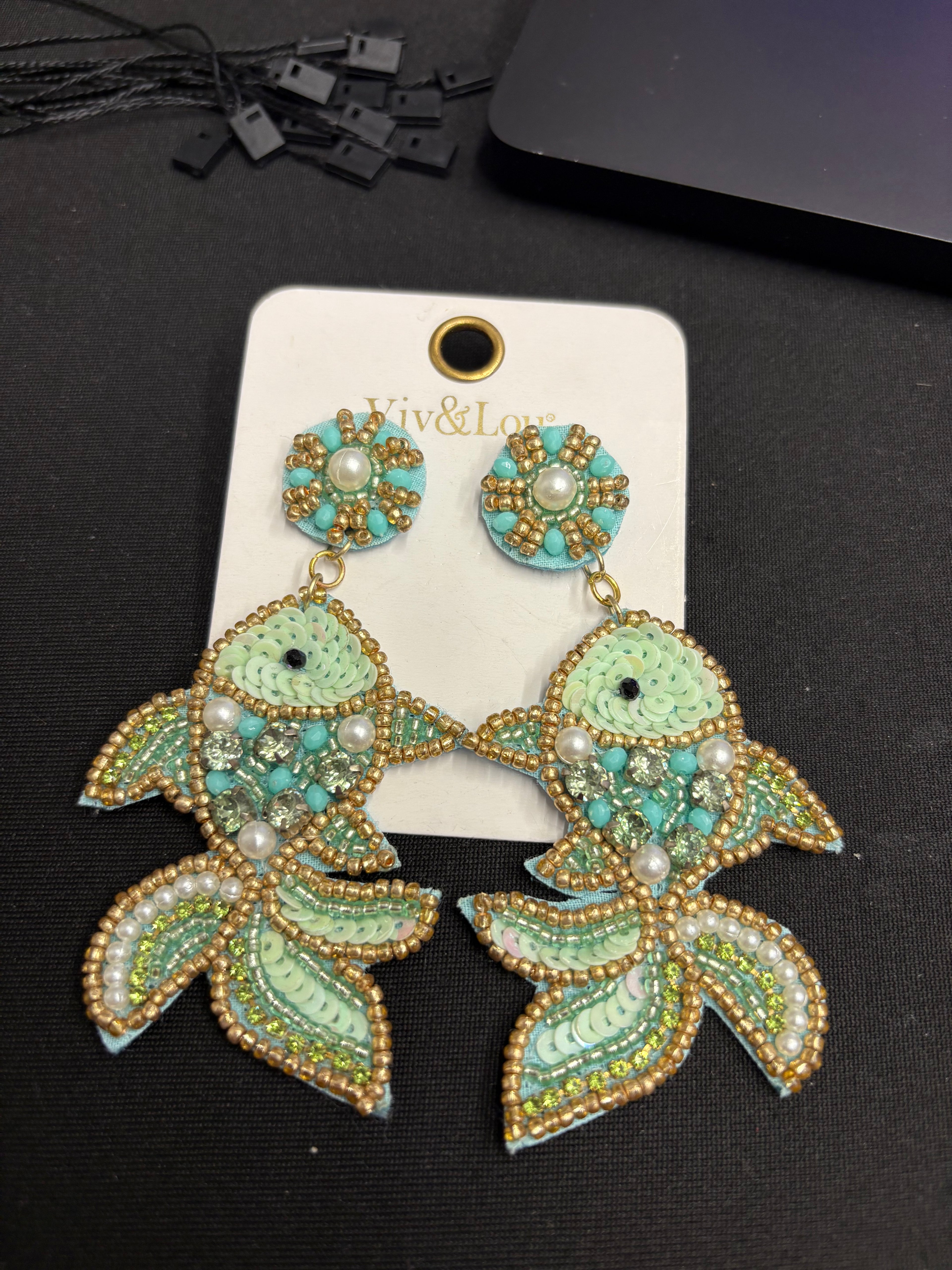 Viv & Lou Fish Earrings