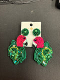 Jane Marie Flamingo Beaded Earrings