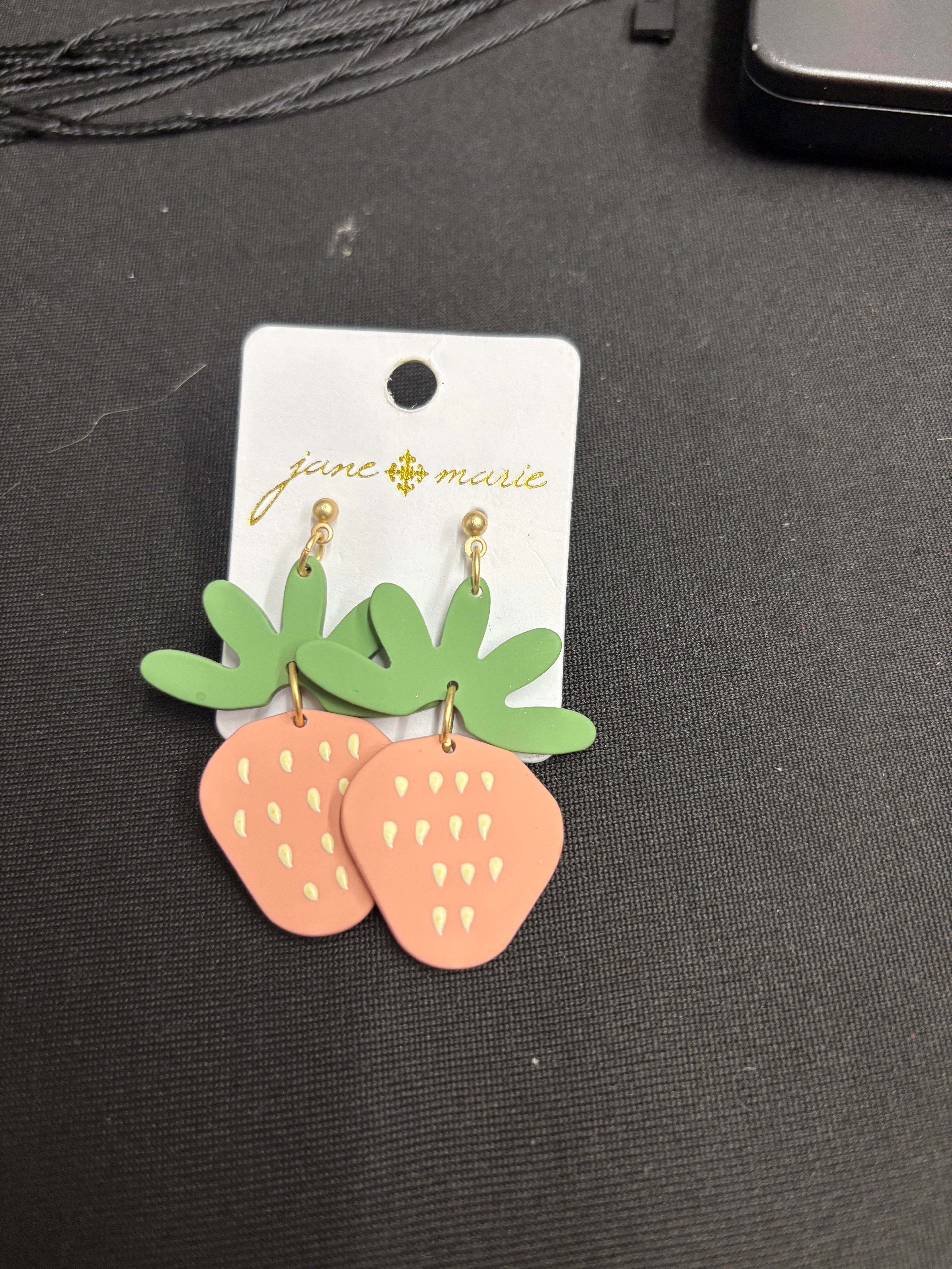 Jane Marie Strawberry Earrings